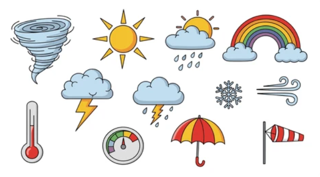 Pluviometro con gocce di pioggia